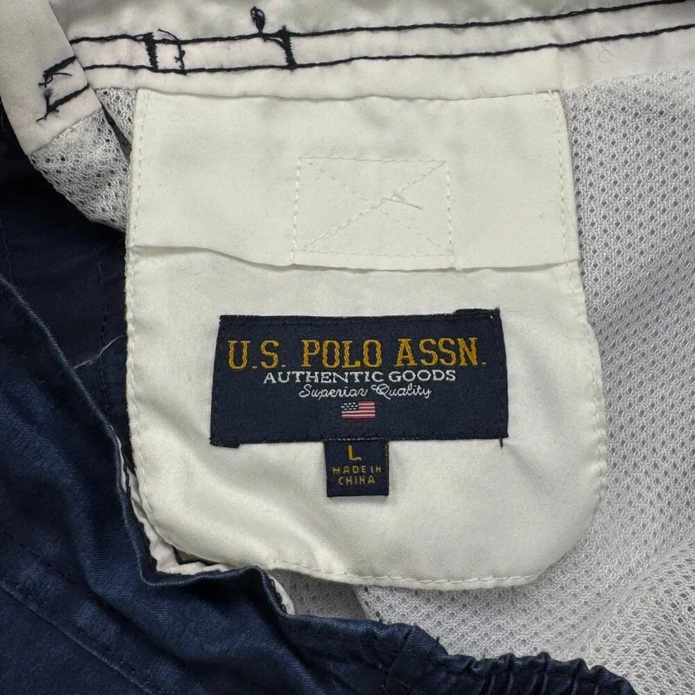 US Polo Assn Mens Dark Blue Hawaiian Board Shorts Swimwear Fully Lined Size L - Picture 8 of 12